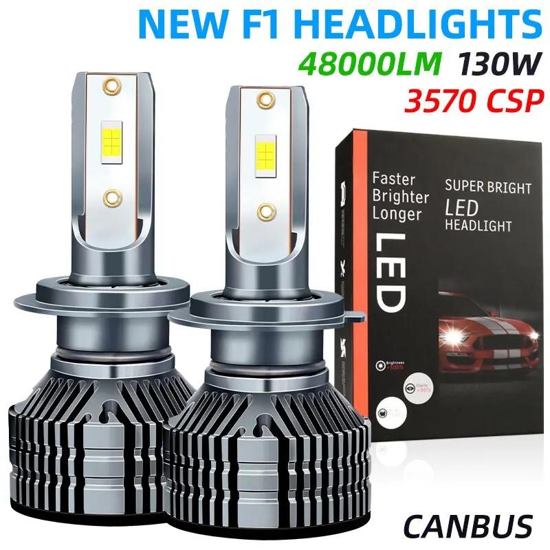 130W H7 H4 LED HB3 HB4 9005 9006 H1 H3 H11 HIR2 9012 LED  ڵ Haedlight Canbus ͺ  ڵ Ȱ  6000K